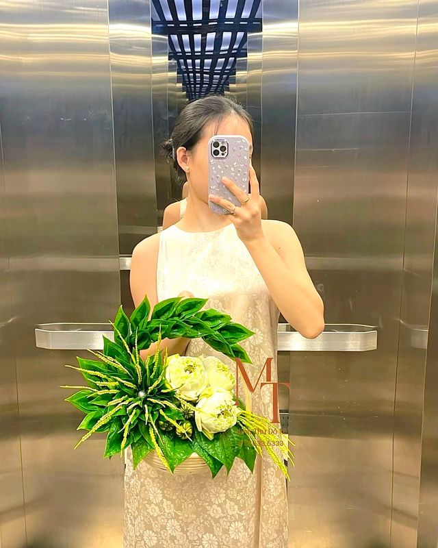 Giỏ hoa sen trầu cau đi lễ – Minh Thư Đồ Lễ Đà Nẵng