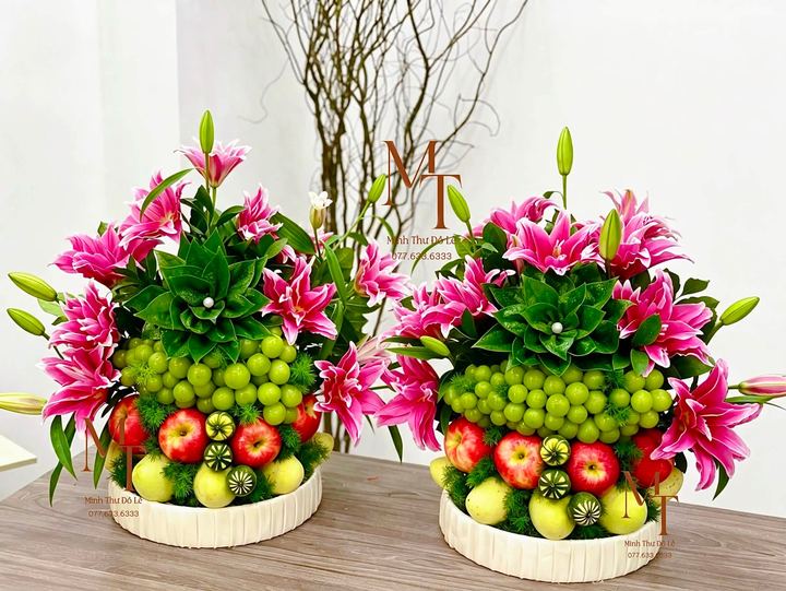 Các mẫu lễ quả kết hoa mùa rằm